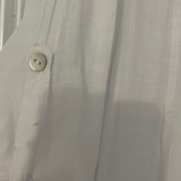 Gauze Zac & Rachel Woman’s White Button-Up Top 2X - Picture 3 of 5